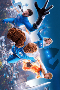 The Fantastic Four First Steps 2025 8k (1125x2436) Resolution Wallpaper