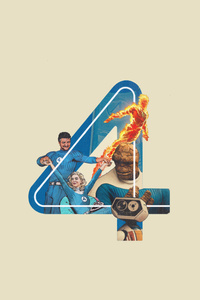 The Fantastic Four First Steps The Journey Begins (2160x3840) Resolution Wallpaper