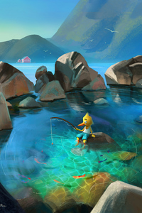 The Fisherman (1080x2160) Resolution Wallpaper