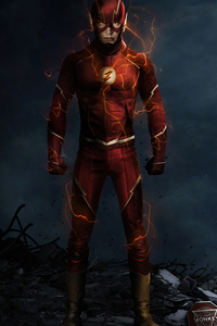 320x568 The Flash Barry Allen 5k