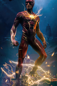 720x1280 The Flash In Batcave 4k