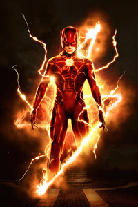 1440x2560 The Flash Lightning