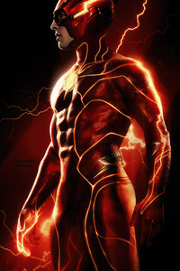 720x1280 The Flash Movie Poster 4k