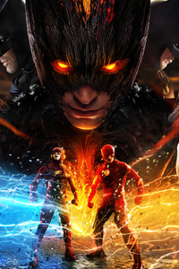 320x480 The Flash Movie Poster Arts 4k