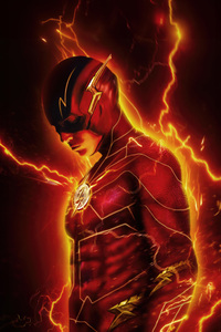 The Flash Speeding Into Action For Justice (800x1280) Resolution Wallpaper