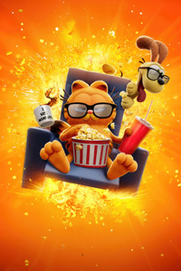 The Garfield Movie 2024 Poster (480x800) Resolution Wallpaper