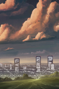 The Gentle Glow Of City (750x1334) Resolution Wallpaper
