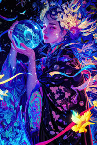 The Goddess Of Colors (1440x2960) Resolution Wallpaper
