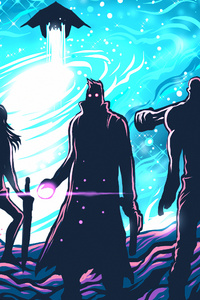 The Guardians Of The Galaxy Art 4k (1125x2436) Resolution Wallpaper