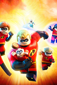 The Incredibles 2 Lego (320x568) Resolution Wallpaper