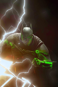 The Injustice 2 Battle With Batman And Atrocitus (480x800) Resolution Wallpaper