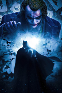 The Joker Batman Showdown (1440x2560) Resolution Wallpaper