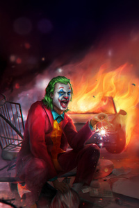 The Joker Madness Chaos In Every Smile (480x854) Resolution Wallpaper