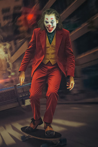 The Joker Wild Chase (240x400) Resolution Wallpaper