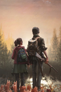 The Last Of Us Joel And Ellie (1440x2960) Resolution Wallpaper
