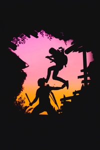 The Last Of Us Part 2 Game Minimal (1080x2280) Resolution Wallpaper
