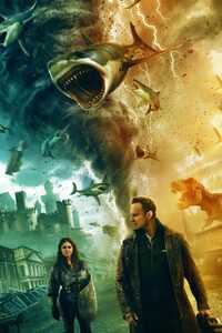 The Last Sharknado Its About Time 2018 (320x480) Resolution Wallpaper