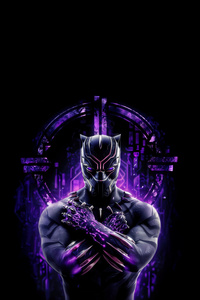 The Legend Black Panther (1280x2120) Resolution Wallpaper