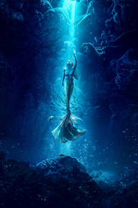 The Little Mermaid Underwater 5k (800x1280) Resolution Wallpaper