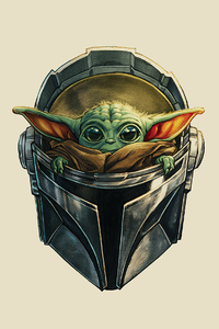 The Mandalorian Yoda Helmet 4k