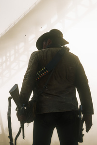 The Old Way Red Dead Redemption 2 (320x568) Resolution Wallpaper