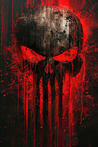 The Punisher Skull 4k (240x320) Resolution Wallpaper