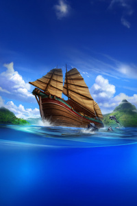 The Sailing Odyssey (480x800) Resolution Wallpaper