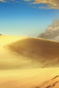The Sand Storm (240x320) Resolution Wallpaper