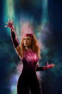 The Scarlet Witch Power Unleashed (1080x2280) Resolution Wallpaper