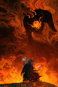 The Shadow And The Flame (2160x3840) Resolution Wallpaper