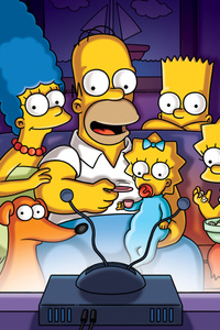 The Simpsons Tv Series 4k (480x854) Resolution Wallpaper