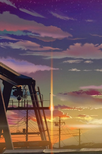 The Sky Clouds Anime (750x1334) Resolution Wallpaper