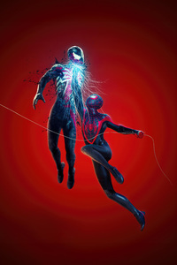The Spider Showdown Hero Vs Hero (2160x3840) Resolution Wallpaper