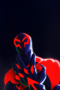 The Spiderman 2099 Central Antagonist (1080x2400) Resolution Wallpaper