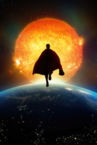The Superman Guardian Of Metropolis (1440x2560) Resolution Wallpaper