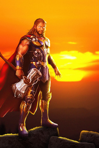 1242x2688 The Thor Love And Thunder 2022 4k