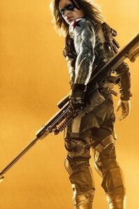 The Winter Soldier Bucky Barnes (1440x2960) Resolution Wallpaper