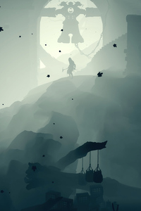 1125x2436 The Witcher 3 Game Minimal 4k
