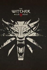 The Witcher 3 Wild Hunt Logo (320x568) Resolution Wallpaper