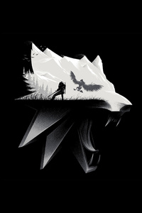 The Witcher 3 Wild Hunt Wolf Artwork