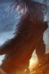 The Witcher 4k (240x400) Resolution Wallpaper