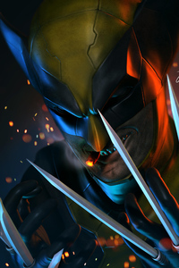 The Wolverine Smoking (320x480) Resolution Wallpaper