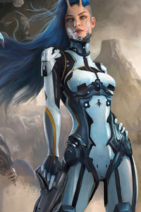 Theia Vallis And Her Drone (360x640) Resolution Wallpaper