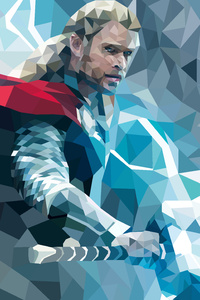 Thor Abstract (640x960) Resolution Wallpaper