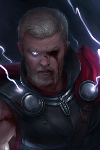 Thor Angry (750x1334) Resolution Wallpaper