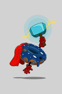 Thor As A Mighty Donut (800x1280) Resolution Wallpaper