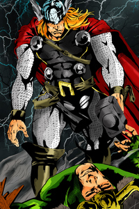 Thor Comic Art (2160x3840) Resolution Wallpaper