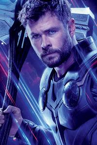 Thor In Avengers Endgame (320x568) Resolution Wallpaper