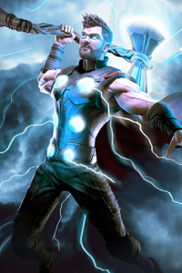 Thor Lighting 4k (1080x1920) Resolution Wallpaper