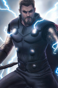 Thor Lighting God Art 4k